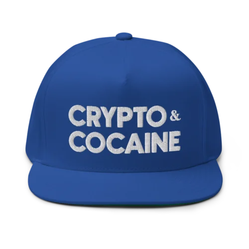Crypto & Cocaine Flat Bill Cap