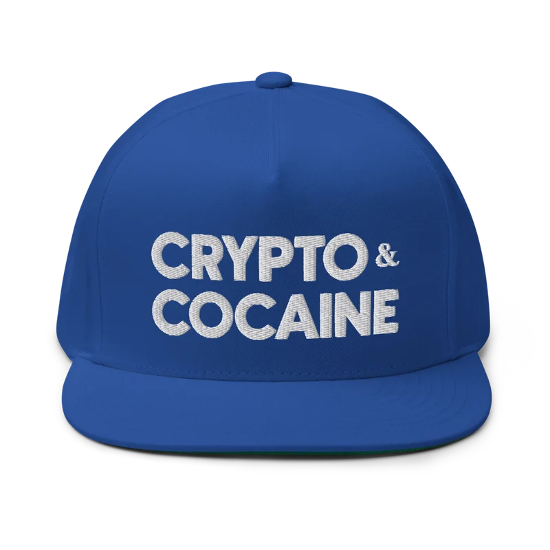 Crypto & Cocaine Flat Bill Cap