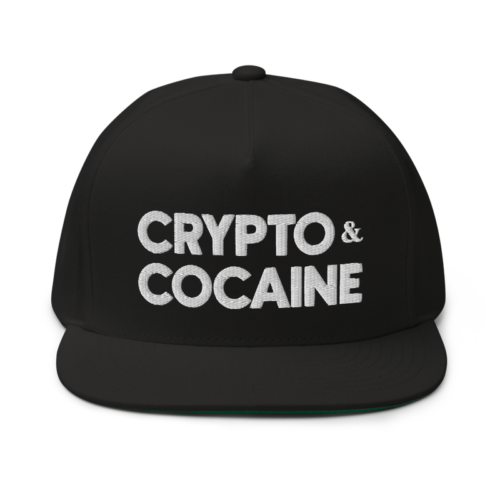 Crypto & Cocaine Flat Bill Cap