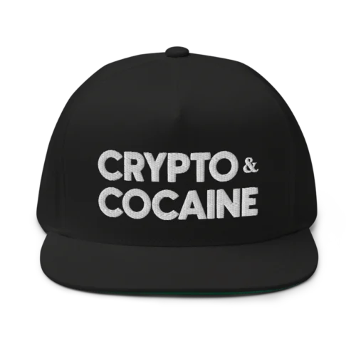 Crypto & Cocaine Flat Bill Cap