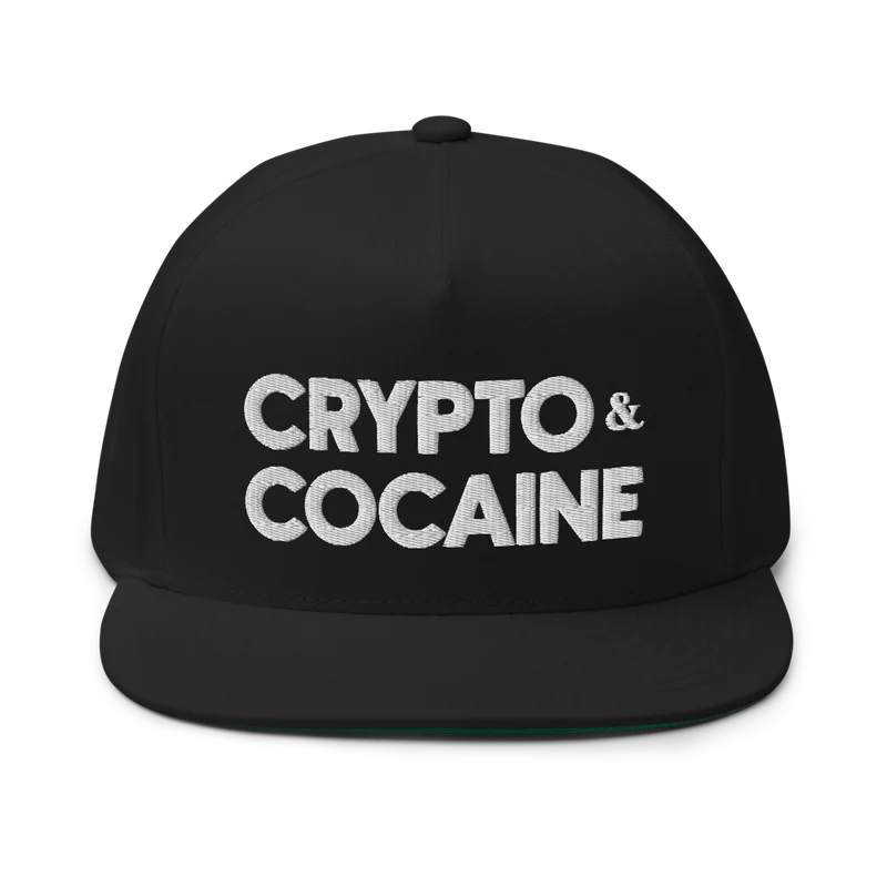Crypto & Cocaine Flat Bill Cap