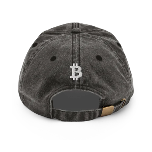 Cryptocurrency x BTC Vintage Hat