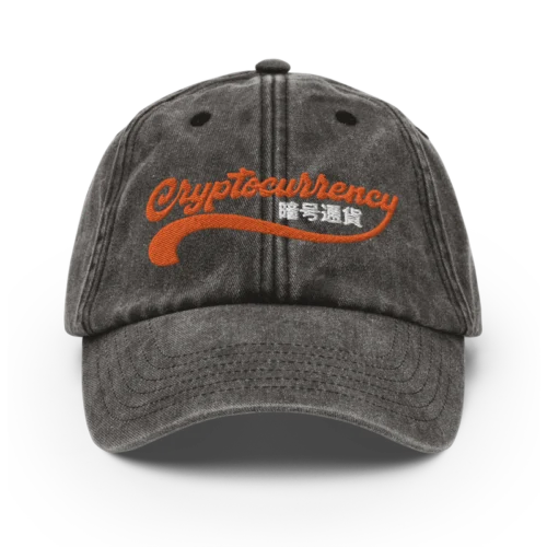 Cryptocurrency x BTC Vintage Hat