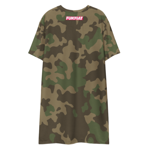 FUKFIAT Camouflage Cryptocurrency T-shirt Dress