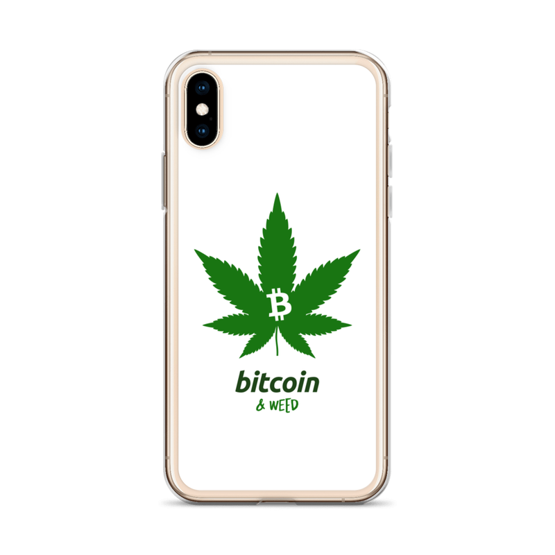 iphone case iphone x xs case on phone 61e1e295569a7 - Bitcoin & Weed iPhone Case