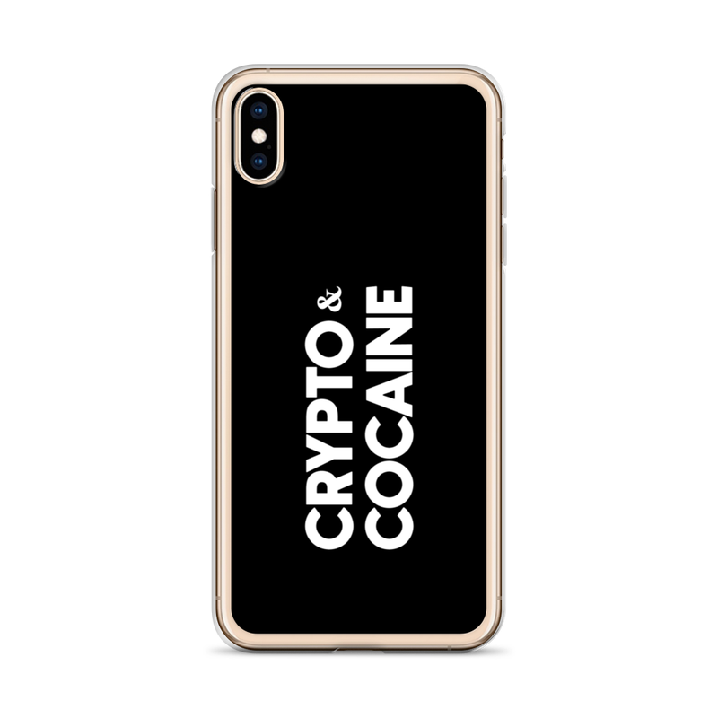 iphone case iphone xs max case on phone 61e1e079a560d - Crypto & Cocaine iPhone Case