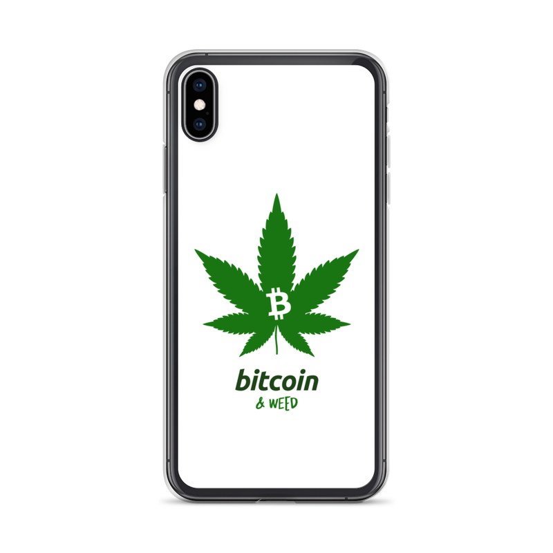 iphone case iphone xs max case on phone 61e1e29556b0a - Bitcoin & Weed iPhone Case