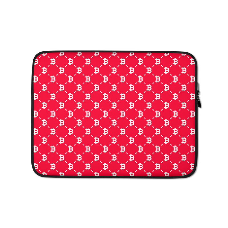 Bitcoin (RED) Fashion Laptop Sleeve