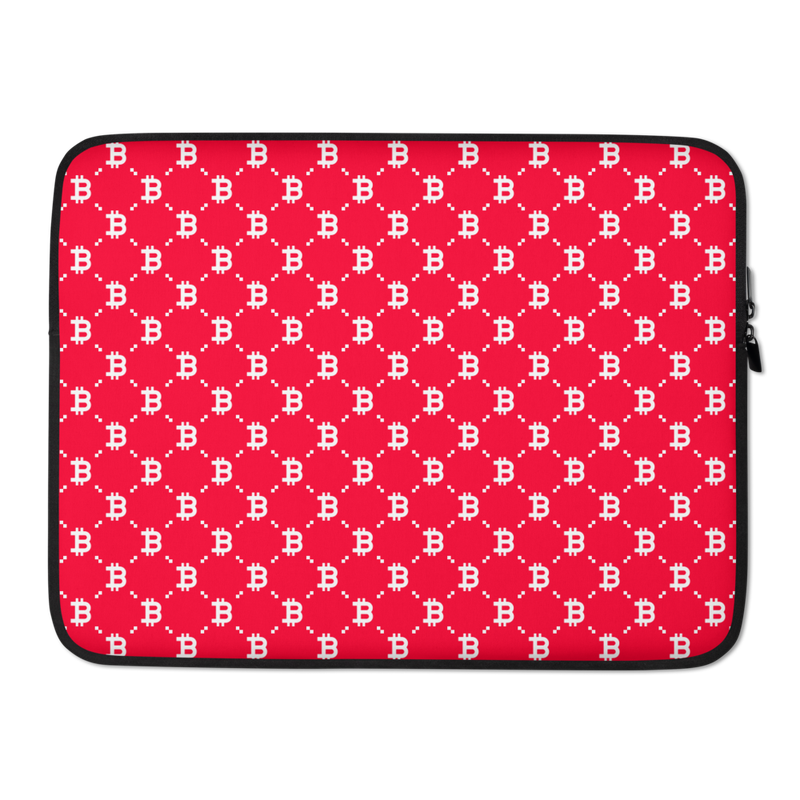 Bitcoin (RED) Fashion Laptop Sleeve - 