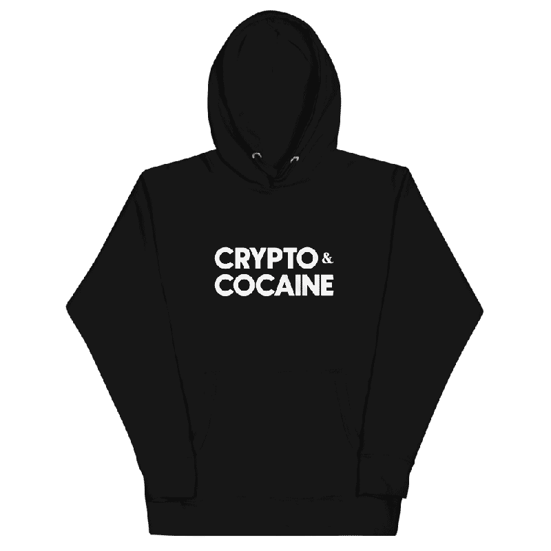 unisex premium hoodie black front 61e043ab86cf9 - Crypto & Cocaine Hoodie