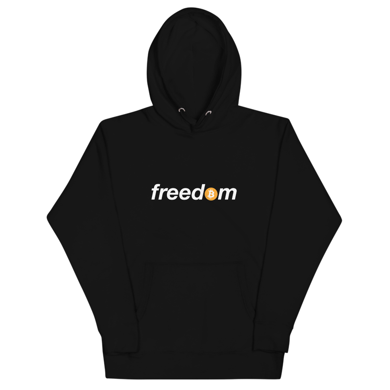unisex premium hoodie black front 61ed5ec1afad2 - Bitcoin x Freedom Hoodie
