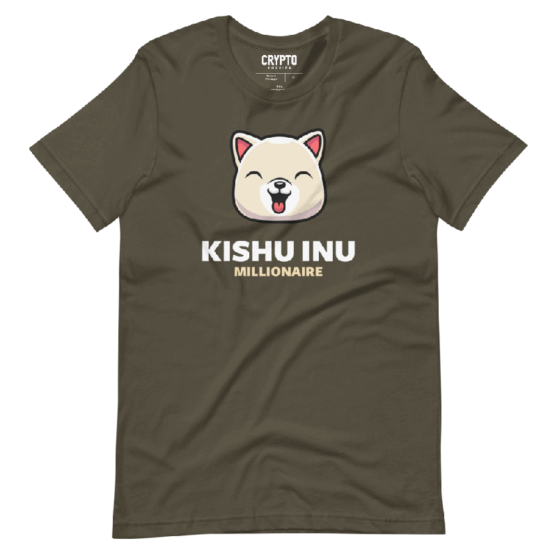unisex staple t shirt army front 61db5144cc499 - Kishu Inu Millionaire T-Shirt