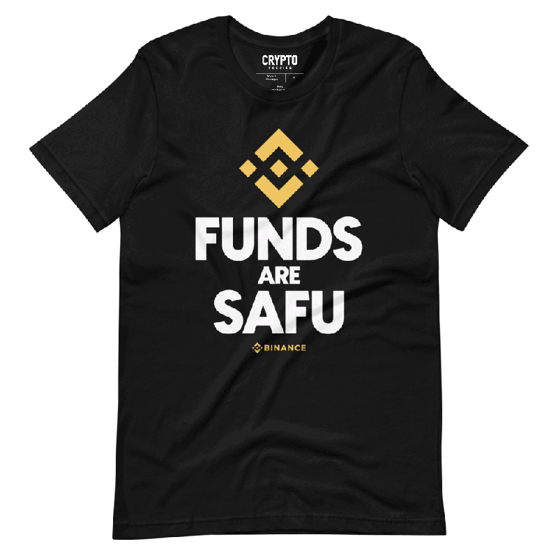 unisex staple t shirt black front 61d4e060e42de - Binance x Funds Are Safu T-Shirt