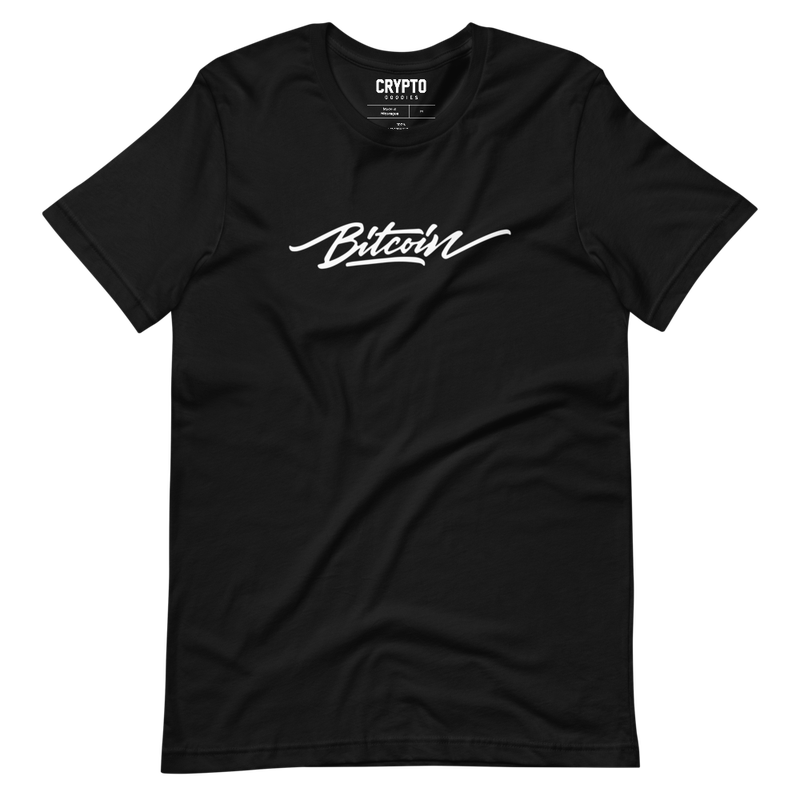 unisex staple t shirt black front 61f5d8dc67111 - Bitcoin x Calligraphy Logo T-Shirt