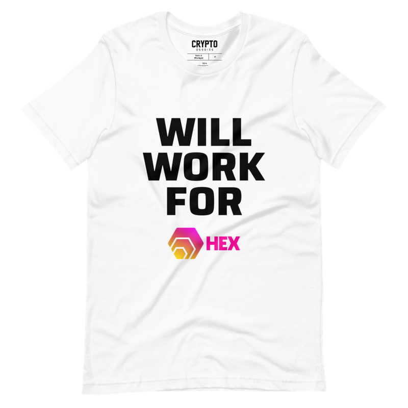 unisex staple t shirt white front 61d4c97712eae - Will Work For HEX T-Shirt