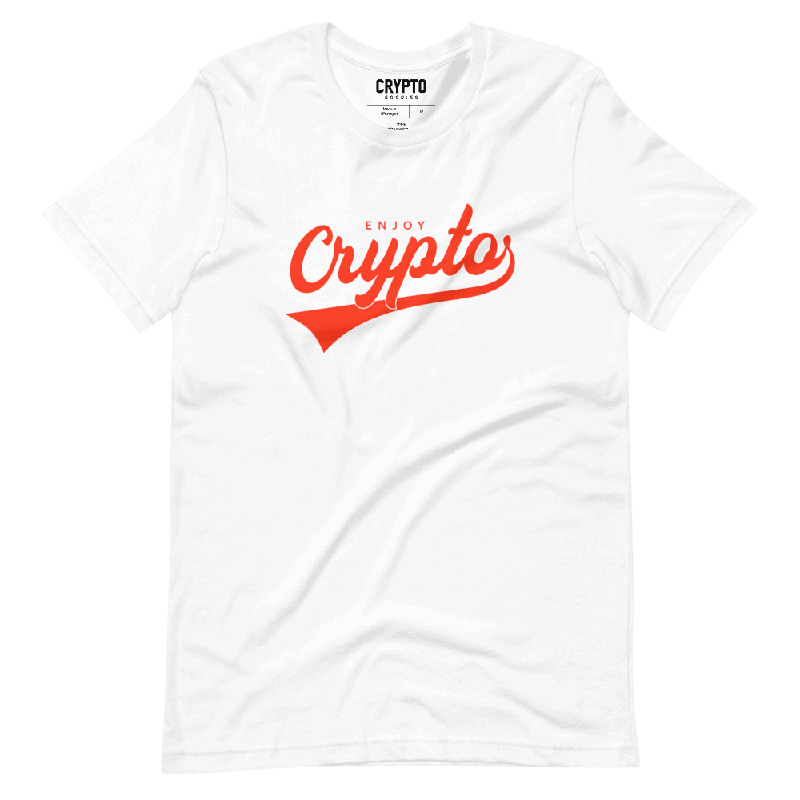 unisex staple t shirt white front 61e97dcbe3817 - Enjoy Crypto (RED) T-Shirt