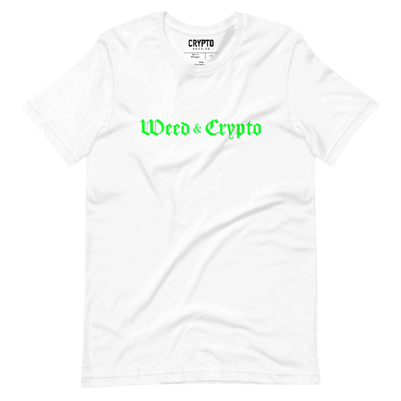 unisex staple t shirt white front 61ec0c9f17a19 - Weed & Crypto T-Shirt