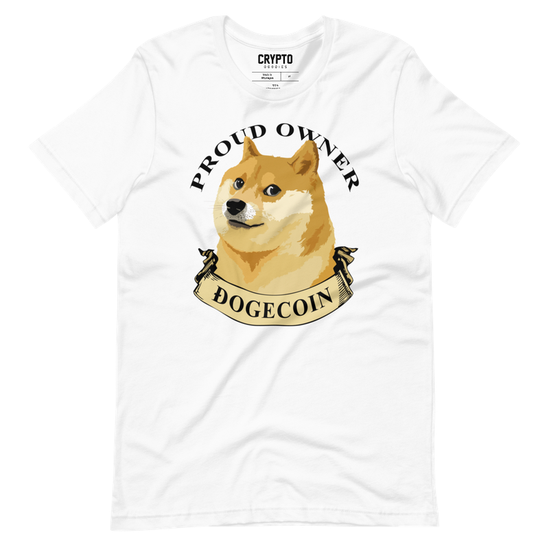 unisex staple t shirt white front 61f6e4142f0b0 - Proud Owner of Doge T-Shirt