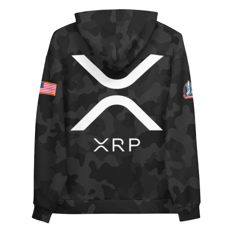 all over print unisex hoodie white back 6212360e080f9 - XRP Army x Mission to the Moon Black Camouflage Hoodie