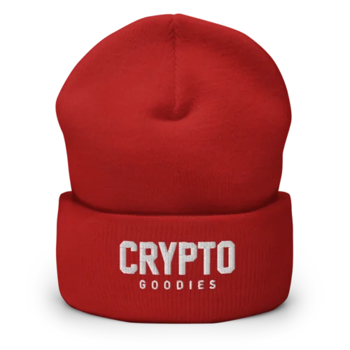 Crypto Goodies Cuffed Beanie