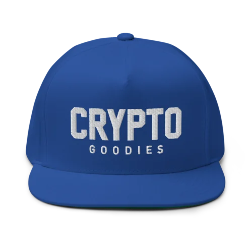 Crypto Goodies Flat Bill Cap