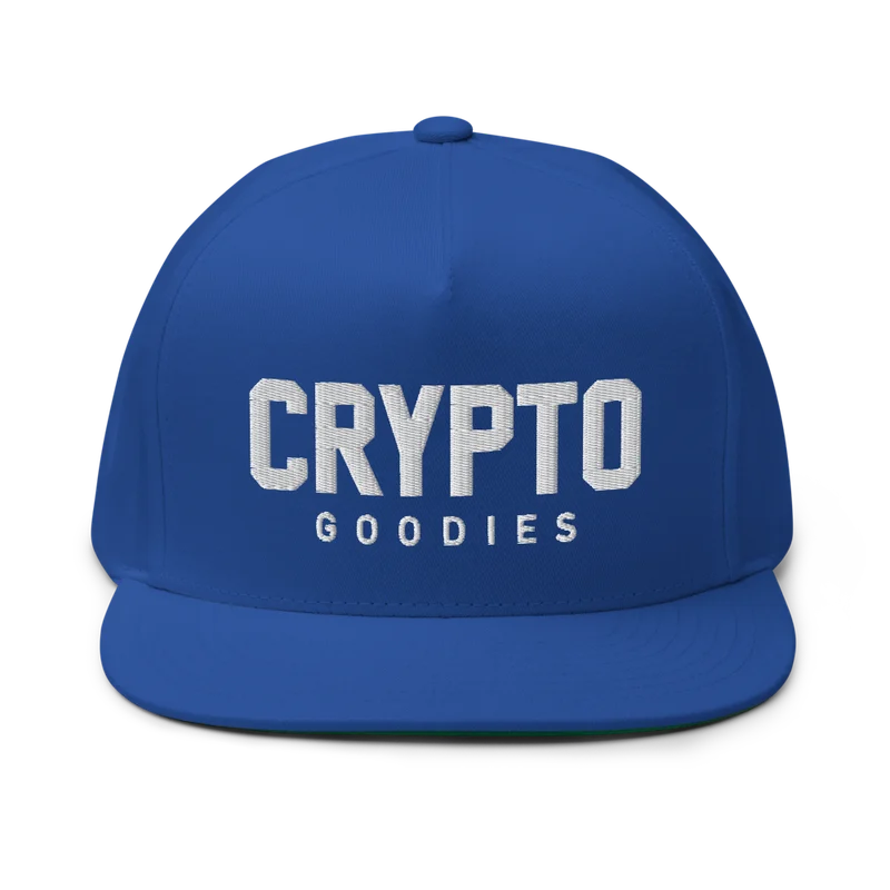 Crypto Goodies Flat Bill Cap