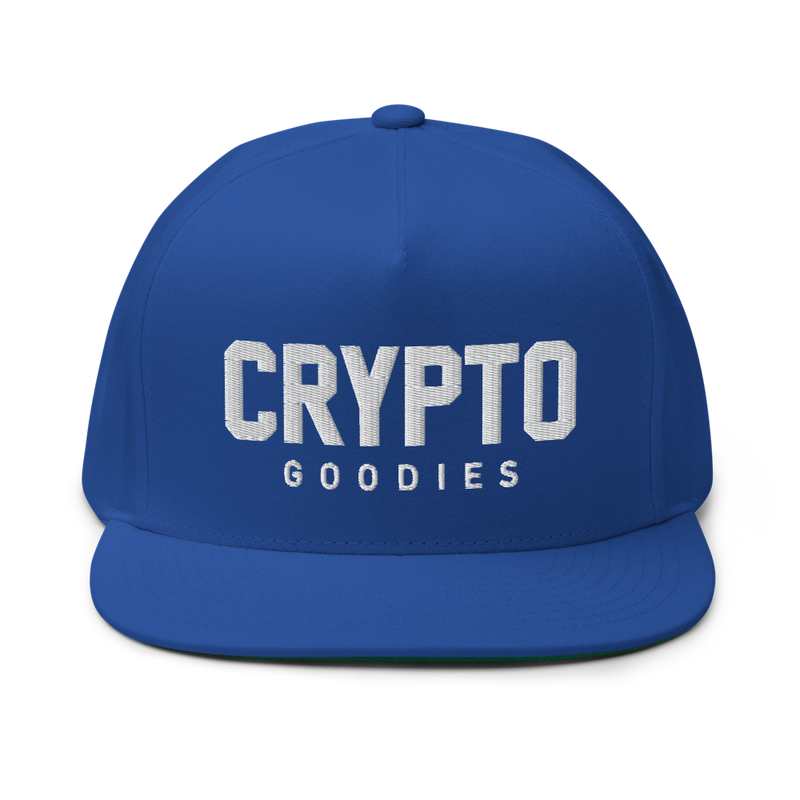 Crypto Goodies Flat Bill Cap