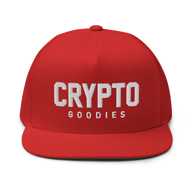 Crypto Goodies Flat Bill Cap