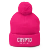 Crypto Goodies Neon Pink Pom-Pom Beanie