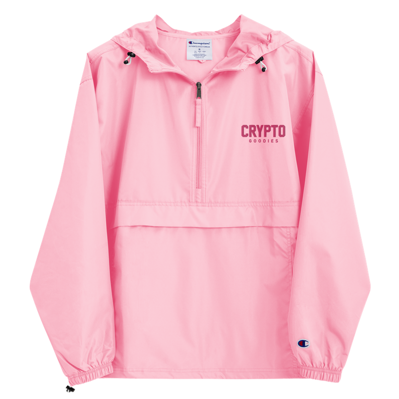 Crypto Goodies x Champion Packable Jacket (Pink)