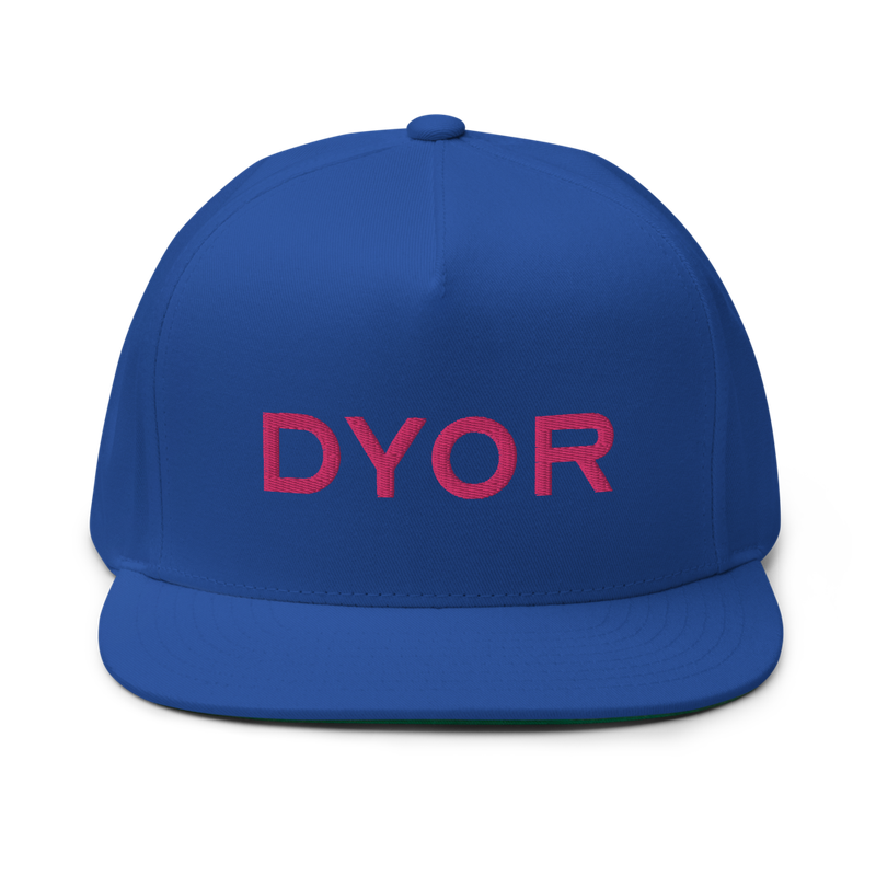 DYOR Flat Bill Cap