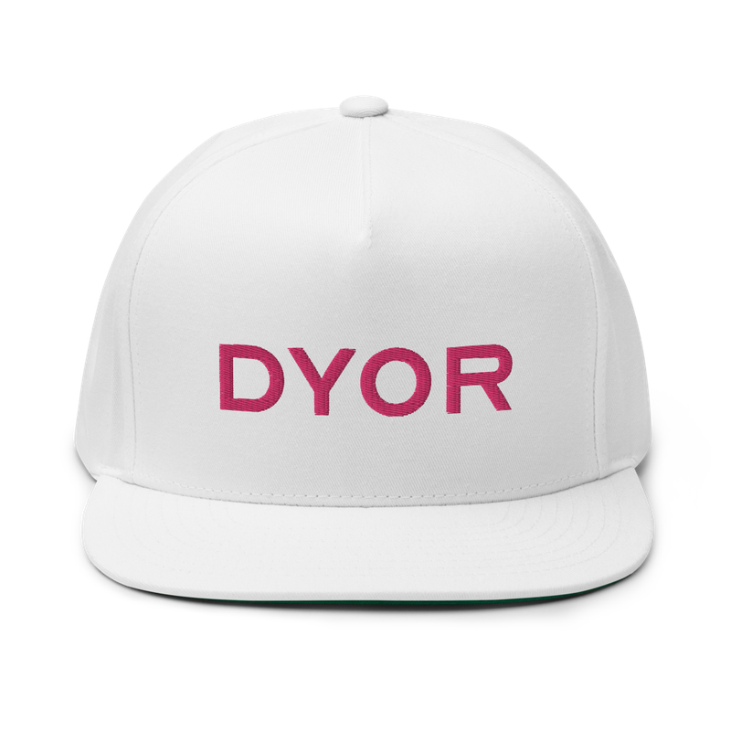 DYOR Flat Bill Cap
