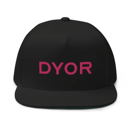 DYOR Flat Bill Cap