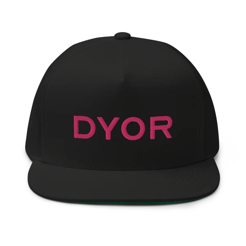 DYOR Flat Bill Cap