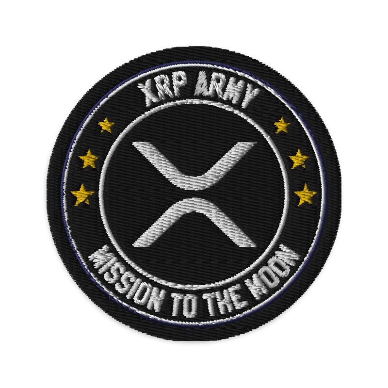 XRP ARMY x Mission to the Moon Embroidered Patch