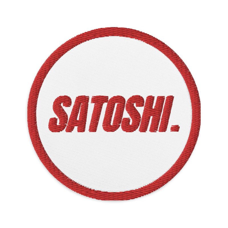 Satoshi Embroidered Patch