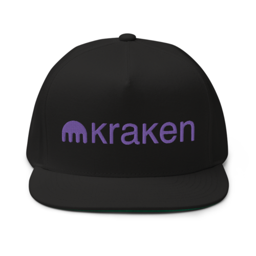 Kraken Logo Flat Bill Cap
