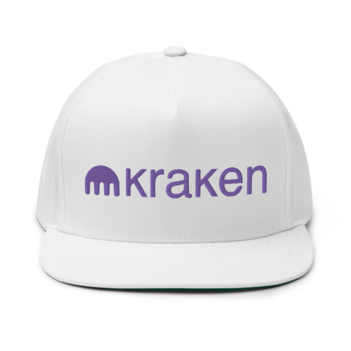 Kraken Logo Flat Bill Cap