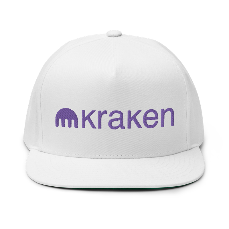 Kraken Logo Flat Bill Cap