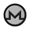 Monero B&W Embroidered Patch