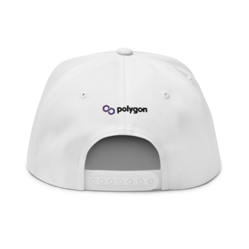 Polygon (Matic) White Snapback Hat