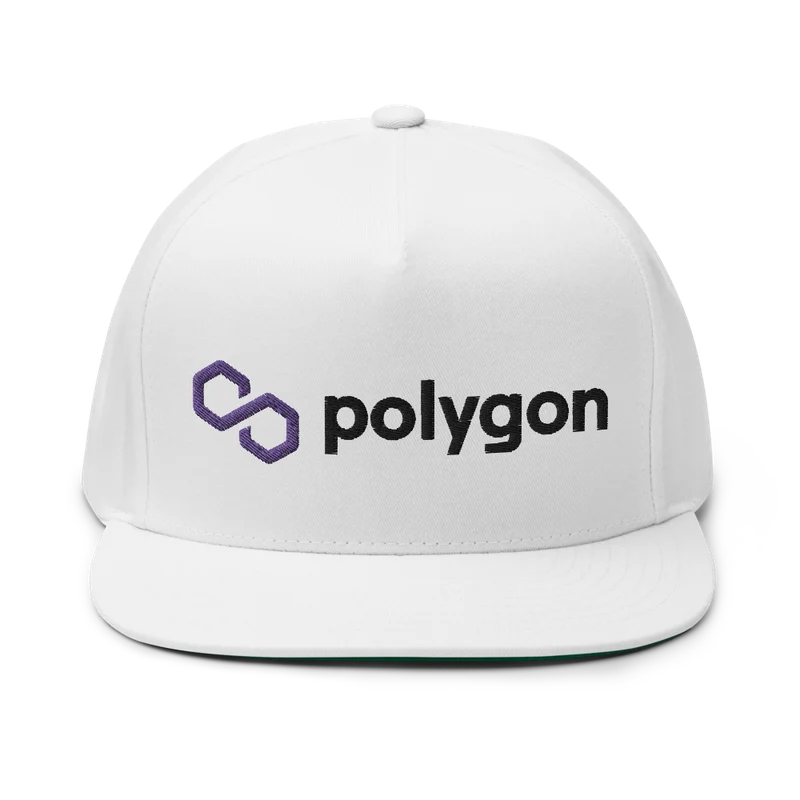 Polygon (Matic) White Snapback Hat
