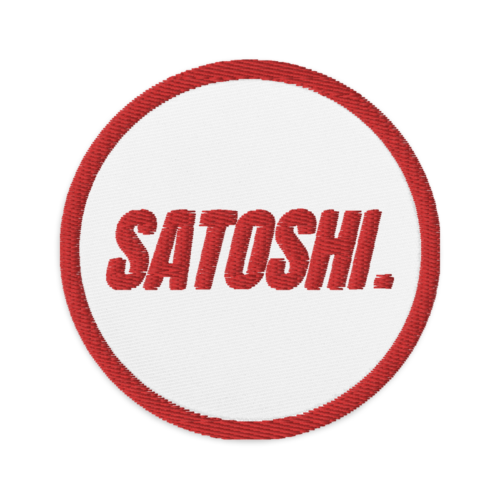 Satoshi Embroidered Patch