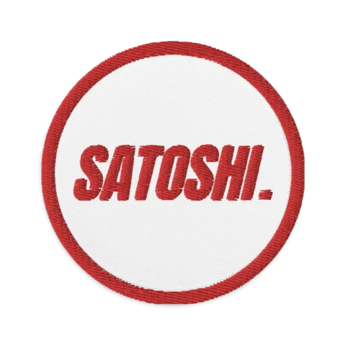 Satoshi Embroidered Patch