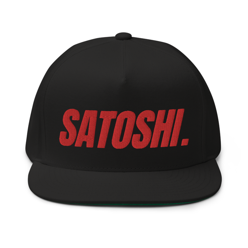 Satoshi Flat Bill Cap