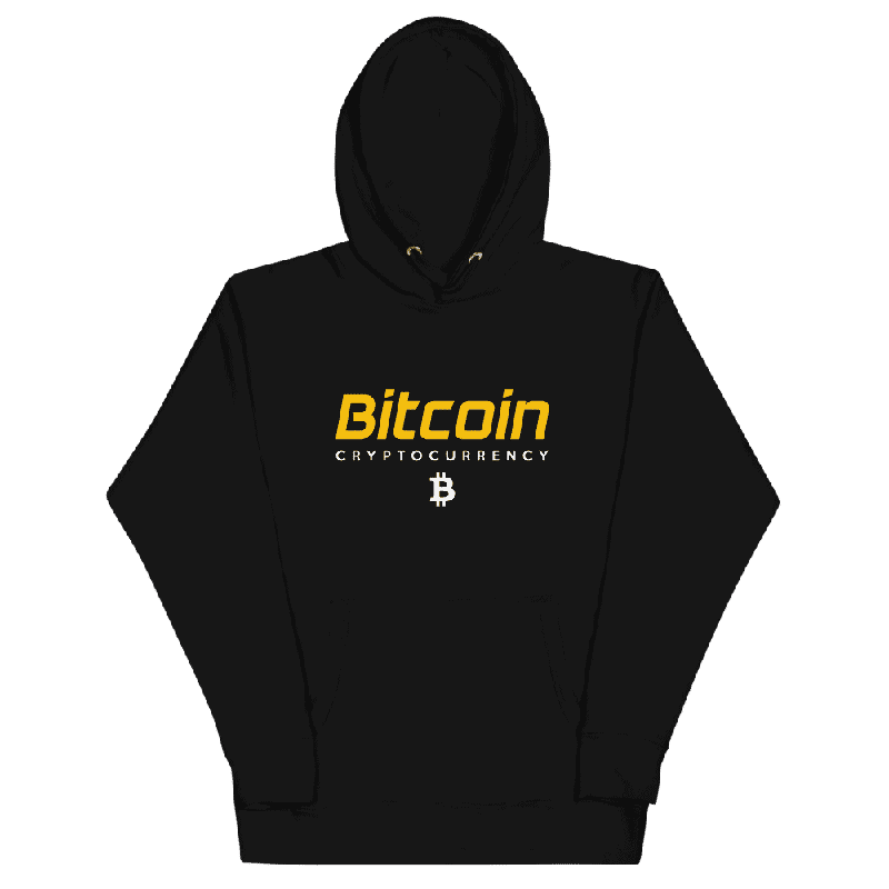 unisex premium hoodie black front 61fd38049d013 - Bitcoin x Cryptocurrency Hoodie