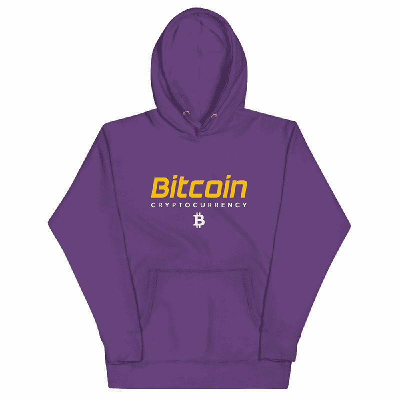 unisex premium hoodie purple front 61fd3804973f6 - Bitcoin x Cryptocurrency Hoodie