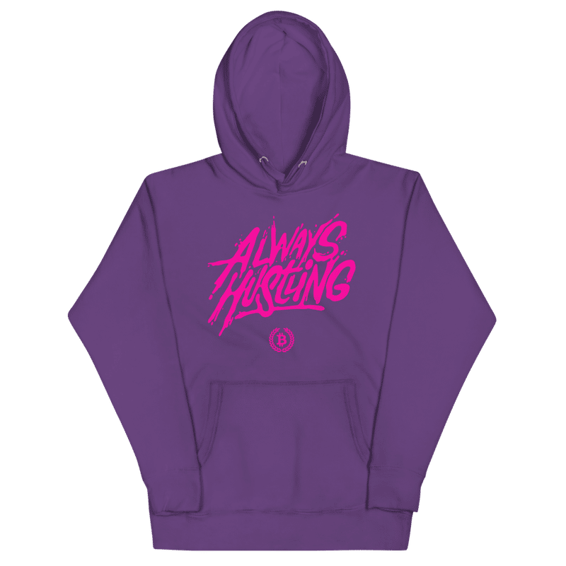 unisex premium hoodie purple front 61fd4601dd9a9 - Bitcoin x Always Hustling Hoodie