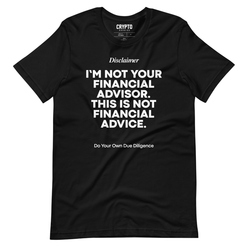 unisex staple t shirt black front 61ffe5195dd6c - Not Your Financial Advisor T-Shirt