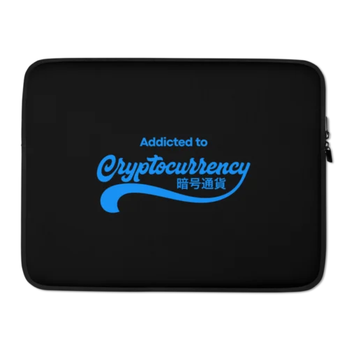 Addicted to Cryptocurrency Laptop Sleeve